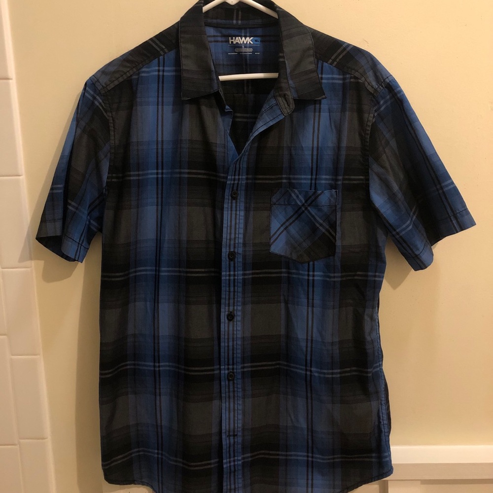Tony Hawk Short Sleeve Flannel Button Up